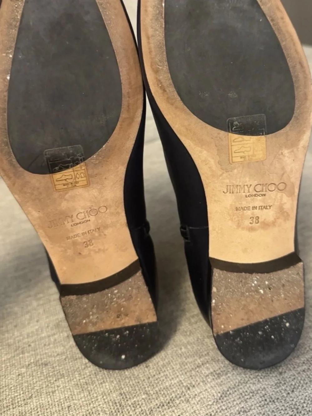 Jimmy Choo Navy Blue Ankle Boots Booties Women's
